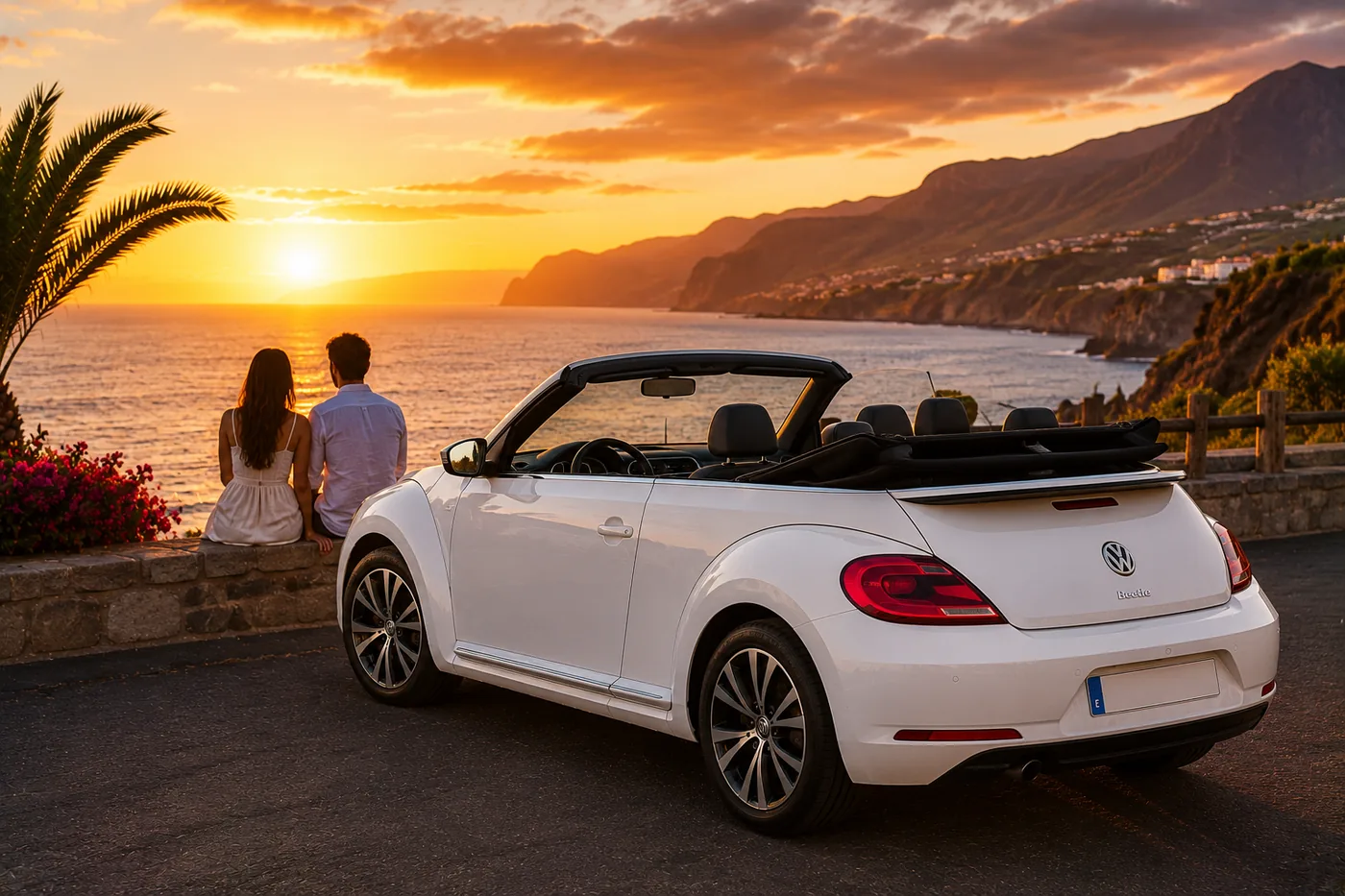 VW Beetle Cabrio car hire Tenerife
