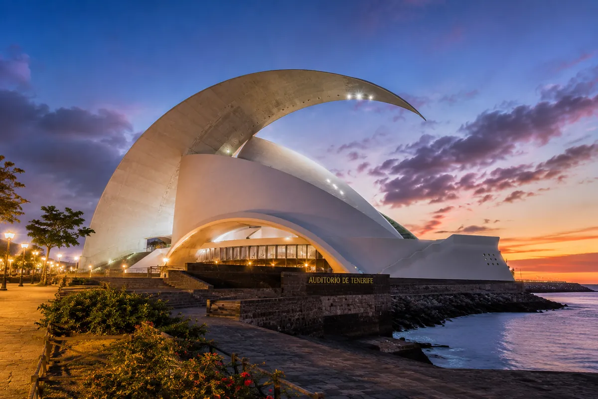 The Auditorio de Tenerife on the Santa Cruz seafront