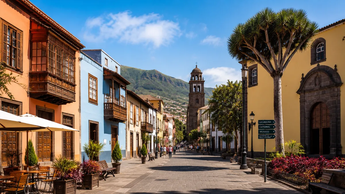 La Laguna UNESCO old town near Tenerife North Airport