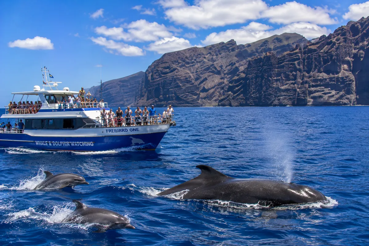Whale and dolphin watching boat trip from Los Cristianos